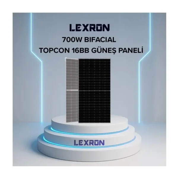Lexron LXR-HC-700T 700 W Topcon Half-Cut Güneş Paneli