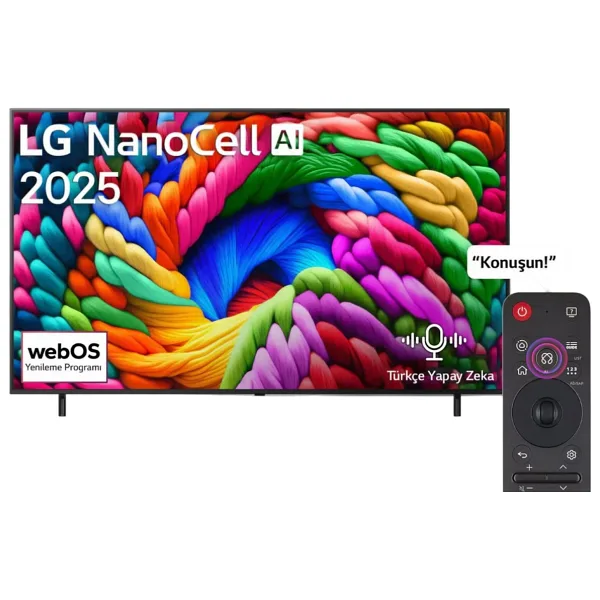 LG NanoCell 75NANO90A6B 4K Ultra HD 75" 190 Ekran Uydu Alıcılı webOS Smart LED TV