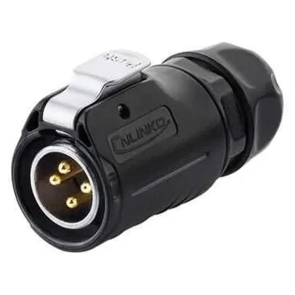 LP-20-C04PE-01-022 4-Pin Su Geçirmez Konnektör - Erkek