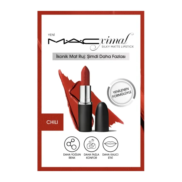 M.A.C Macximal Silky Matte Chili Stick Ruj