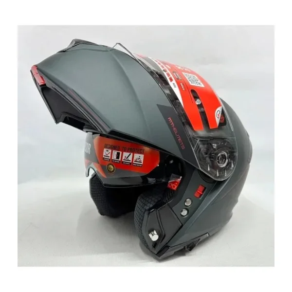 Mt Genesis Sv Çene Açılır Mat Antrasit Motor Kaskı