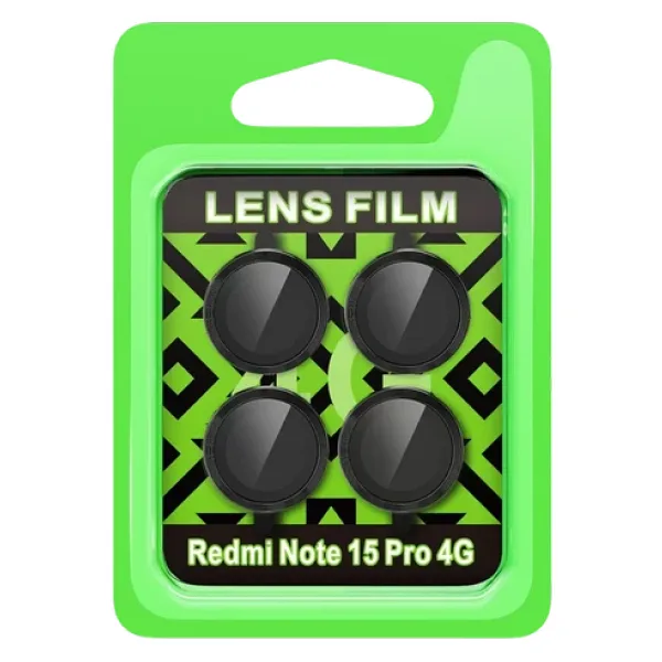 Newface Xiaomi Redmi Note 15 Pro 4g Raze Metal Kamera Lens - Siyah