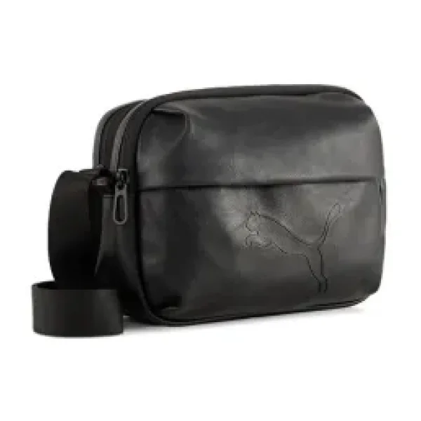 Puma Essentials Pu Crossbody Bag Omuz Çantası-En: 20 Cm, Boy: 15,5 Cm, Derinlik: 6 cm 09231201 Siyah