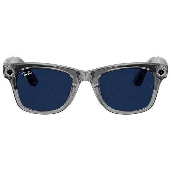 Ray Ban Meta Wayfarer Gen 2 RW4012 50 Beden Transparan Gri -Transitions Safir Mavi