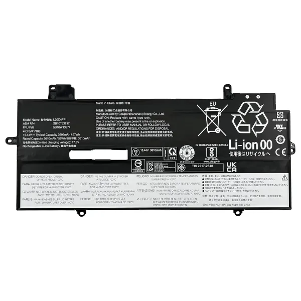 RETRO Lenovo ThinkPad X1 Carbon Gen9, L20C4P71 Notebook Bataryası