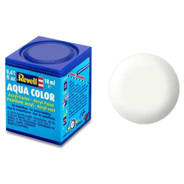 Revell 301 - Aqua Color White - Acrylic Boya- 18 ml
