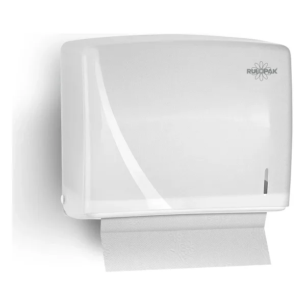 Rulopak Modern C-V Katlama 200'lü Beyaz Havlu Dispenseri