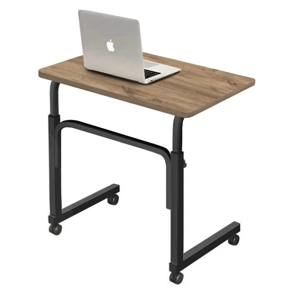 servetavcı Yükseklik Ayarlı Laptop Sehpası ve Çalışma Masası - Ceviz (Tekerli) 70 x 40 cm