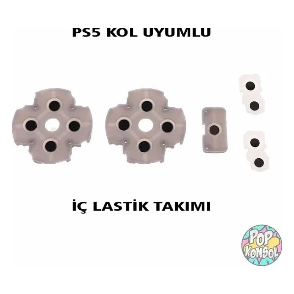 SONY PS5 Kol İç Silikon Lastik Takımı Yedek Parça Playstation 5 Kol Tamiri PS5 Lastik Seti PS5 Tamir