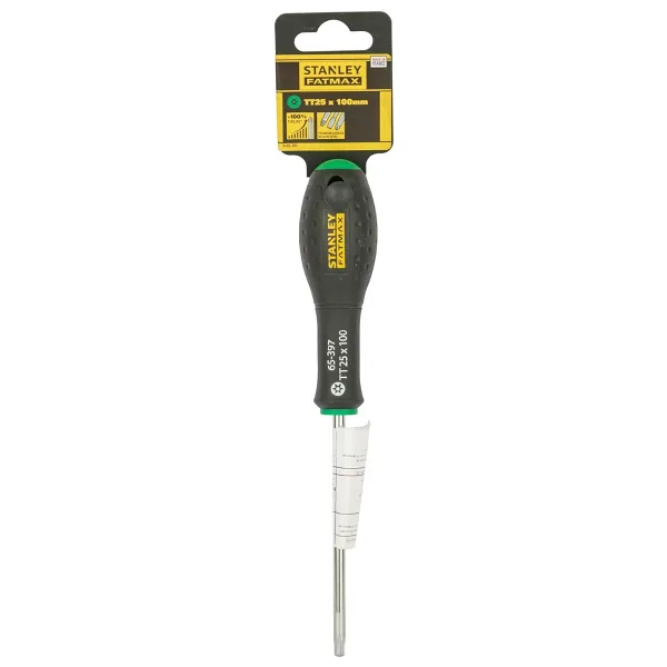 Stanley - Fatmax Tornavida Torx, Tt10, 75 Mm Schwertlaenge, Krom-Vanadyum, Ergonomik Soft Handgr, 0-65-397