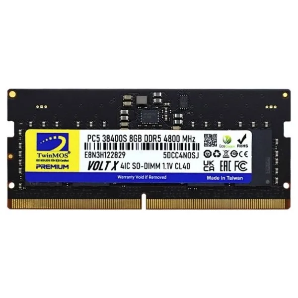 Twinmos VoltX 8 GB 4800 MHz CL40 TMD58GB4800U40 DDR5 Ram