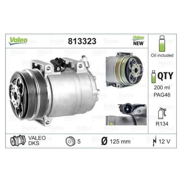 VALEO 813323 Klima Kompresörü Focus II 1.4 1.6 1.6 TDCI 1.8 TDCI