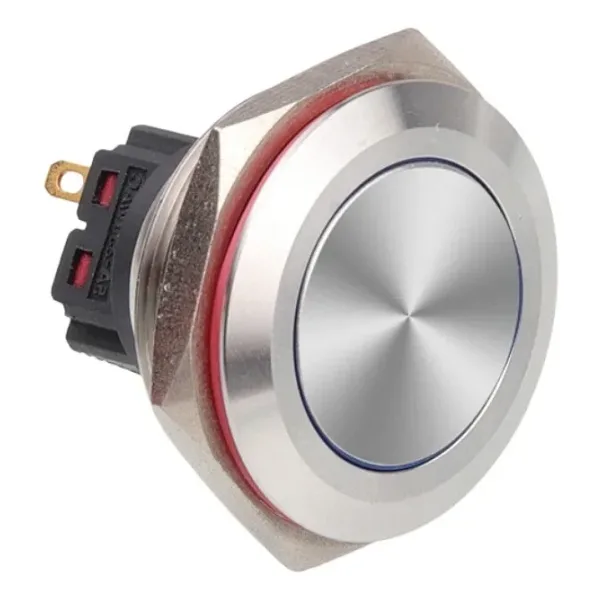 WD28B-P1 28mm Düz Yaylı Metal Buton