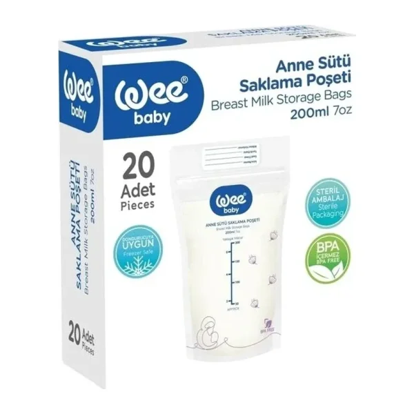 Wee Baby 20'li Süt Saklama Poşeti