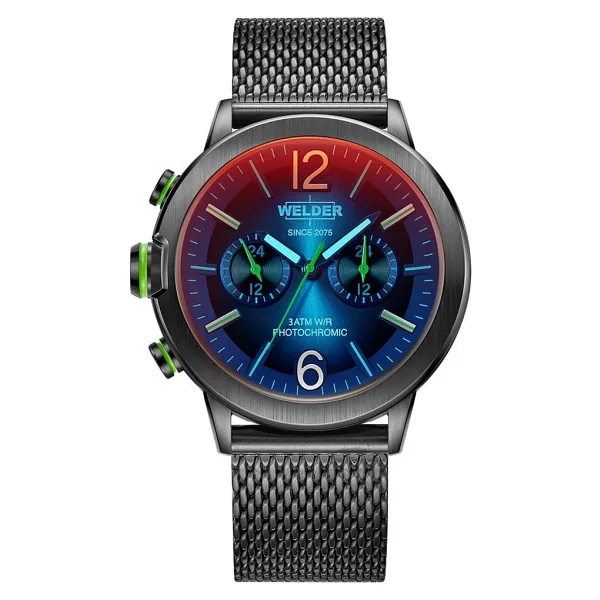Welder Edge WWMD1003 Hasır Kordon Füme-Lacivert Erkek Kol Saati