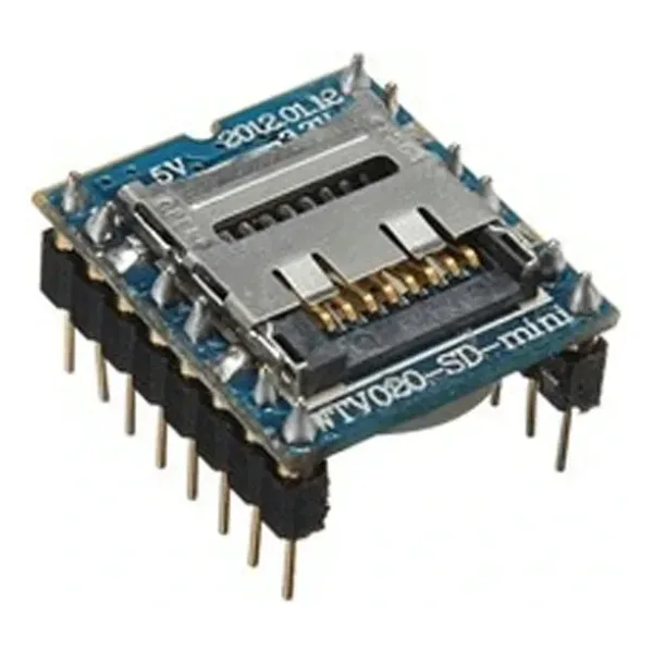 WTV020 Mini SD Kartlı Ses ve Mp3 Modülü - WTV020-SD-Mini