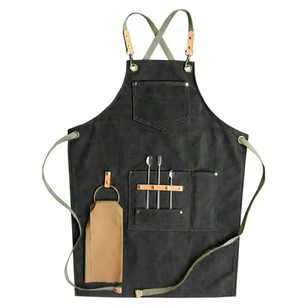 YDZ Boyundan Askılı Mutfak Önlüğü Master Chef Barista Önlüğü Cafe Restaurant Şef Garson Aşçı Kuaför