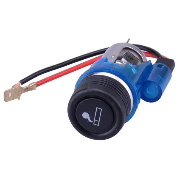 12V 120W Işıklı Oto Çakmaklık - Mavi