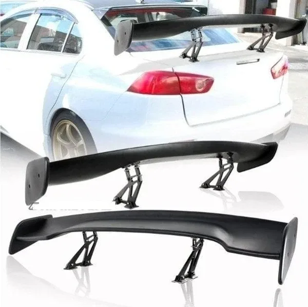 Autogp Dtm Yüksek Bagaj Üstü Spoiler Alüminyum Pianoblack Boyalı