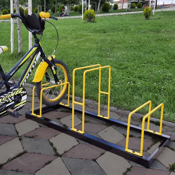 Bisiklet Park Yeri 3 Lü Bisiklet Park Demiri Üçlü Bisiklet Koyma Yeri (Üçlü)