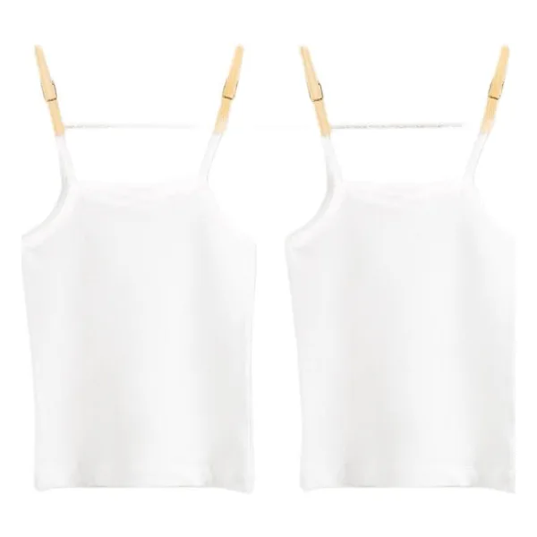 Blackspade Kız Çocuk Atlet 2Li Paket 1296 Beyaz - 11 - 12 Yaş