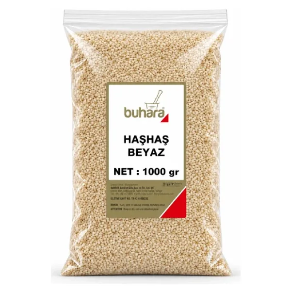 Buhara Baharat Beyaz Haşhaş 1 kg