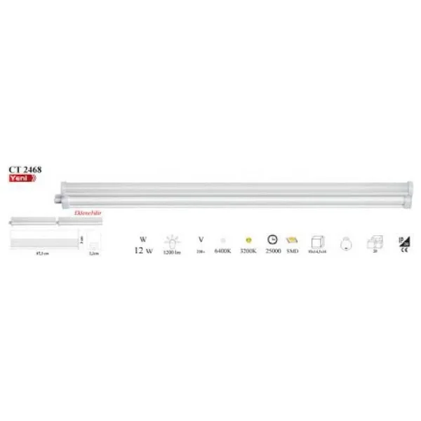 Cata CT-2468 15 W Gün Işığı LED Bant Armatür