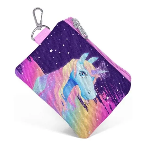 Coral High Renkli Unicorn Kız Çocuk Bozuk Para Çantası