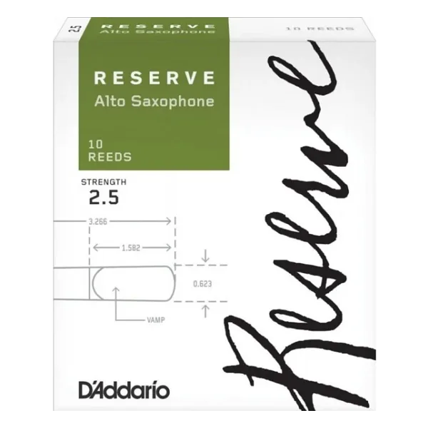 D 'Addario Woodwinds Reserve DJR1025 Alto Saksafon Kamışı No:2.5