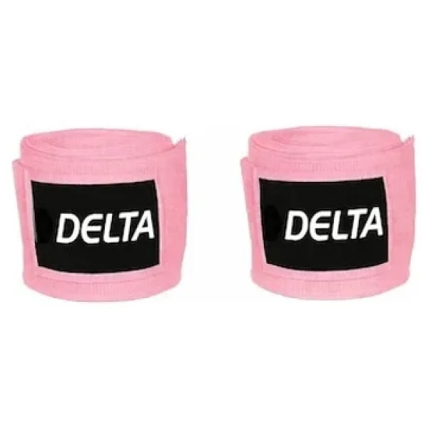 Delta Boks Kickbox Muay Thai Sanda El Bandajı 3,5 Metre X 2 Adet Pembe