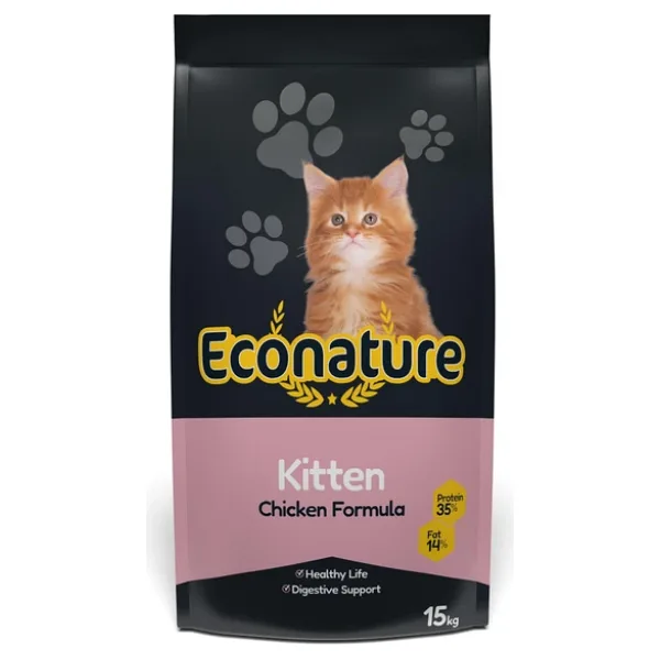 Econature Kitten Tavuklu 15 kg Yavru Kedi Maması