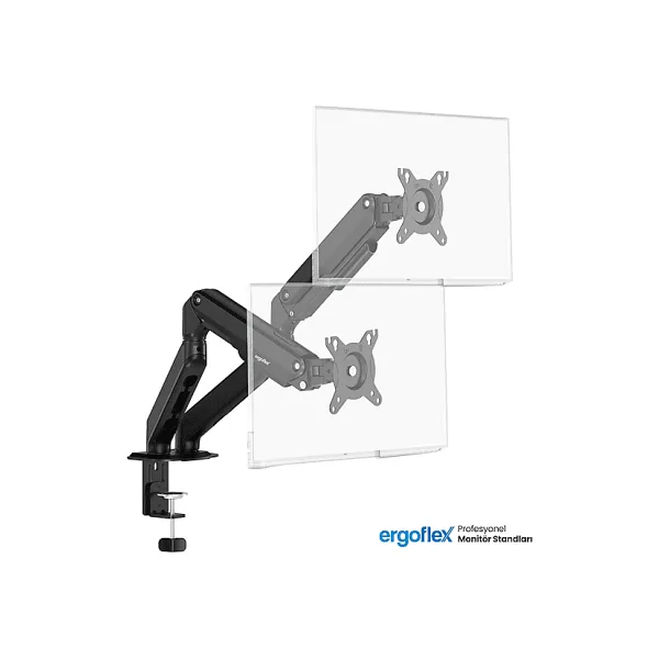 ERGOFLEX Ergoflex X16 Çift Kol 17-32 inch 2-9 kg Amortisörlü Monitör Standı 2026 Versiyon