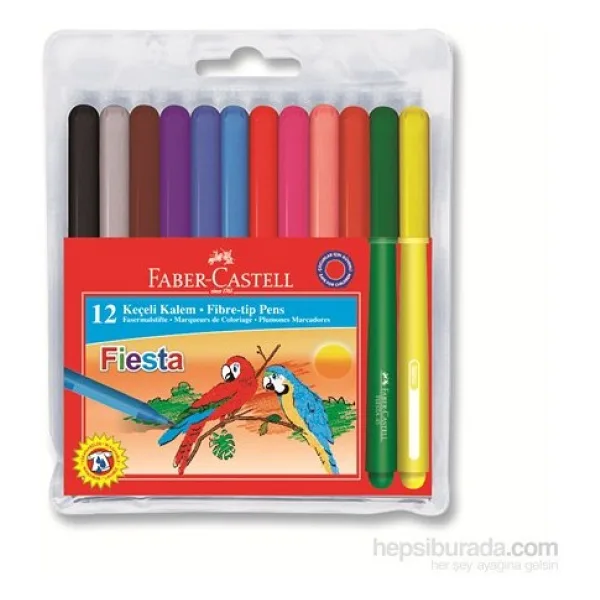 Faber-Castell Fiesta 12'li Keçeli Kalem Seti