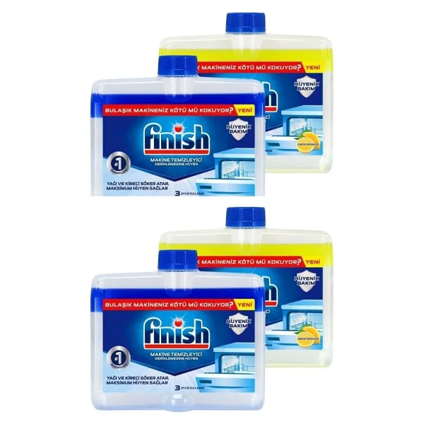 Finish 250 ml 4 Adet Sıvı Bulaşık Makinesi Temizleyici