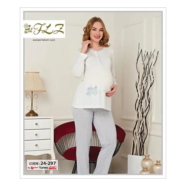 Gd Goldoremi 24-297 Kadın Lohusa Uzun Kollu Pijama Takım