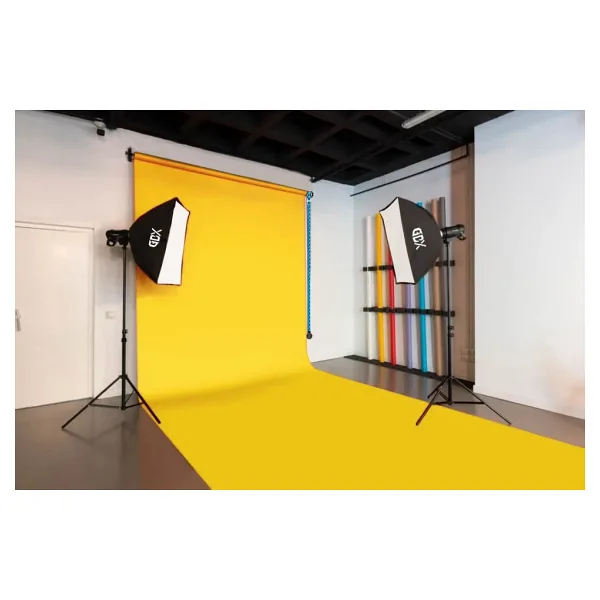 Gdx Sabit (Tavan & Duvar) Kağıt Sonsuz Stüdyo Fon Perde (Canary) 2.70x11 Metre