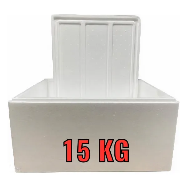 Gimat Ambalaj Strafor Köpük Kutu 15 Lt (Içten: 45,5X35,4X21 Cm) 15LT - Beyaz