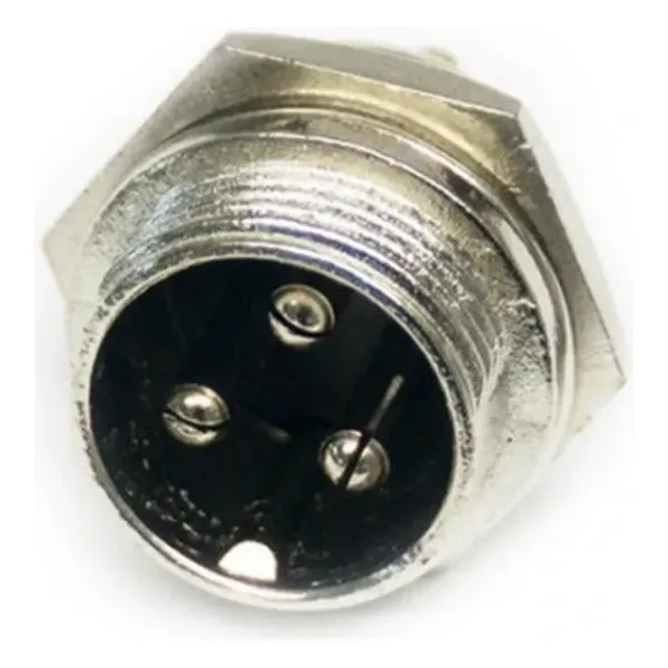 IC-261M 16mm Mayk Erkek Fiş Şase 3P Konnektör