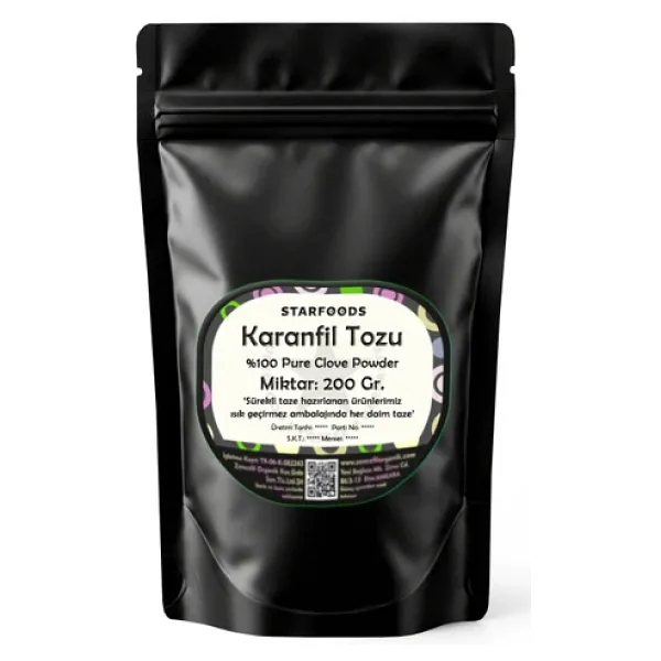 Karanfil Tozu 200 Gr. Karanfil Unu Sipariş Sonrası Tane Karanfil'den Taze Öğütme Superfoods