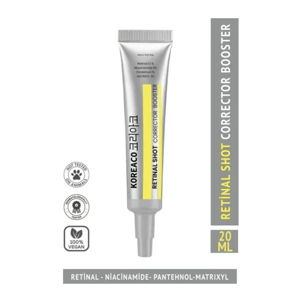 Koreaco Retinal % 0.1 Shot Corrector Booster 20 ml Anti-Aging Krem
