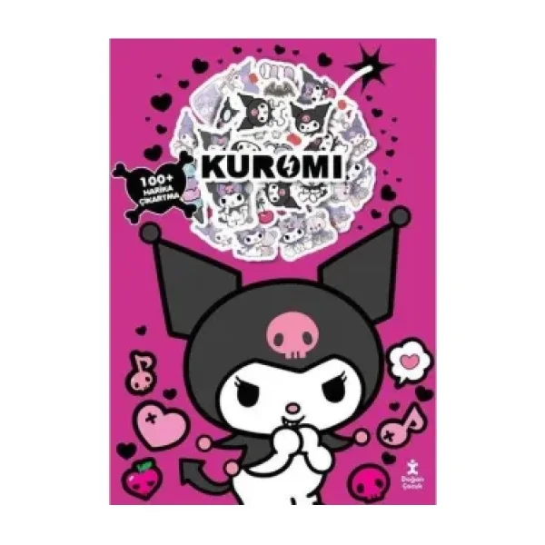 Kuromi Boyama Kitabı Çıkartma Bombası 100 + Harika Çıkartma
