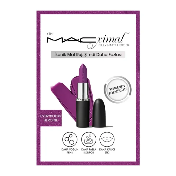 M.A.C Macximal Silky Matte Everybody's Heroine Ruj