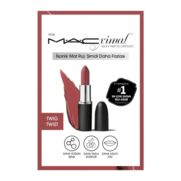 M.A.C Macximal Silky Matte Twig Twist Stick Ruj