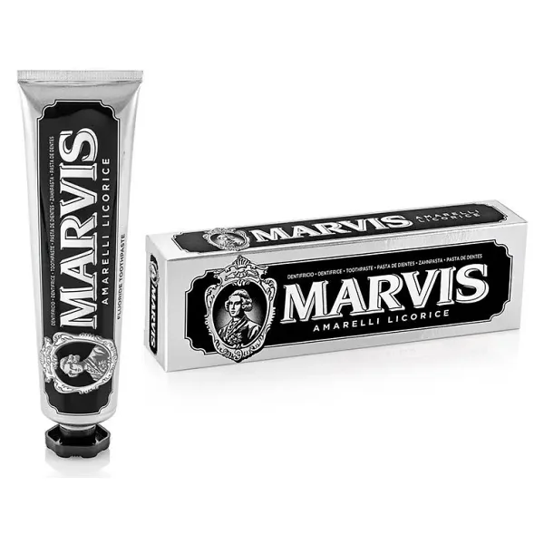 Marvis Amarelli Licorice Beyazlatıcı 85 ml Florürlü Diş Macunu