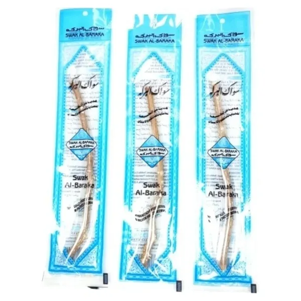Mbb E-Ticaret 3 Adet Taze Doğal Diş Fırçası Misvak Vakumlu Paket 15 Cm Orta Boy