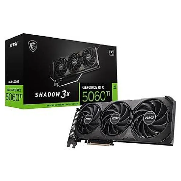MSI RTX 5060 TI 8G Shadow 3X OC Classic 128 Bit GDDR7 8 GB Ekran Kartı