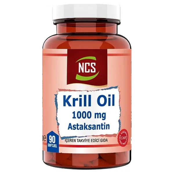 Ncs Krill Oil 1000 mg Astaksantin 2 mg 90 Softgel