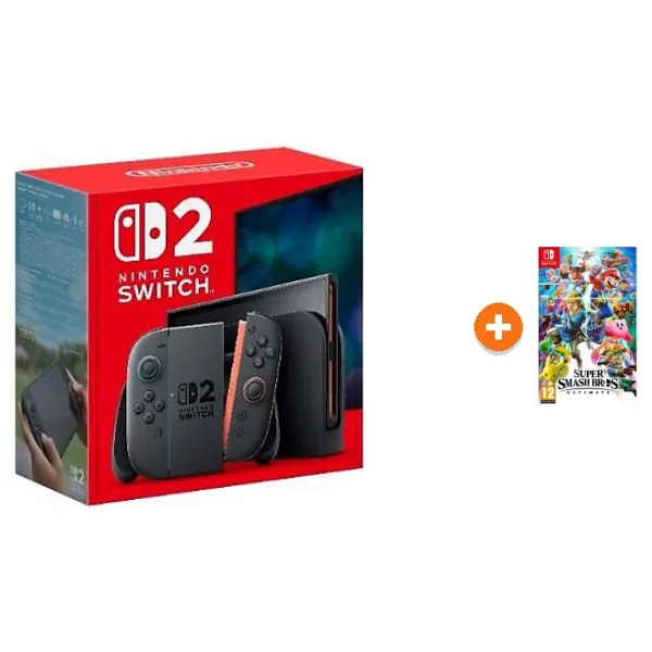 Nintendo Switch 2 Oyun Konsolu + Nintendo Switch Super Smash Ultimate Oyun