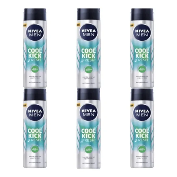 Nivea Men Cool Kick Fresh 150 ml 6 Adet Erkek Deodorant