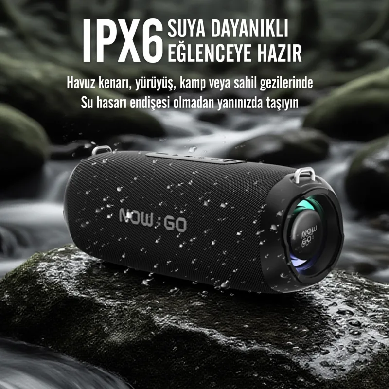NowGo F8 Siyah Bluetooth Hoparlör